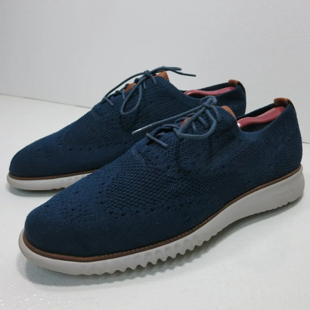 Cole Haan Men's 2.ZERØGRAND Wingtip Breathable Fabric Casual Oxford Shoes 13 M,